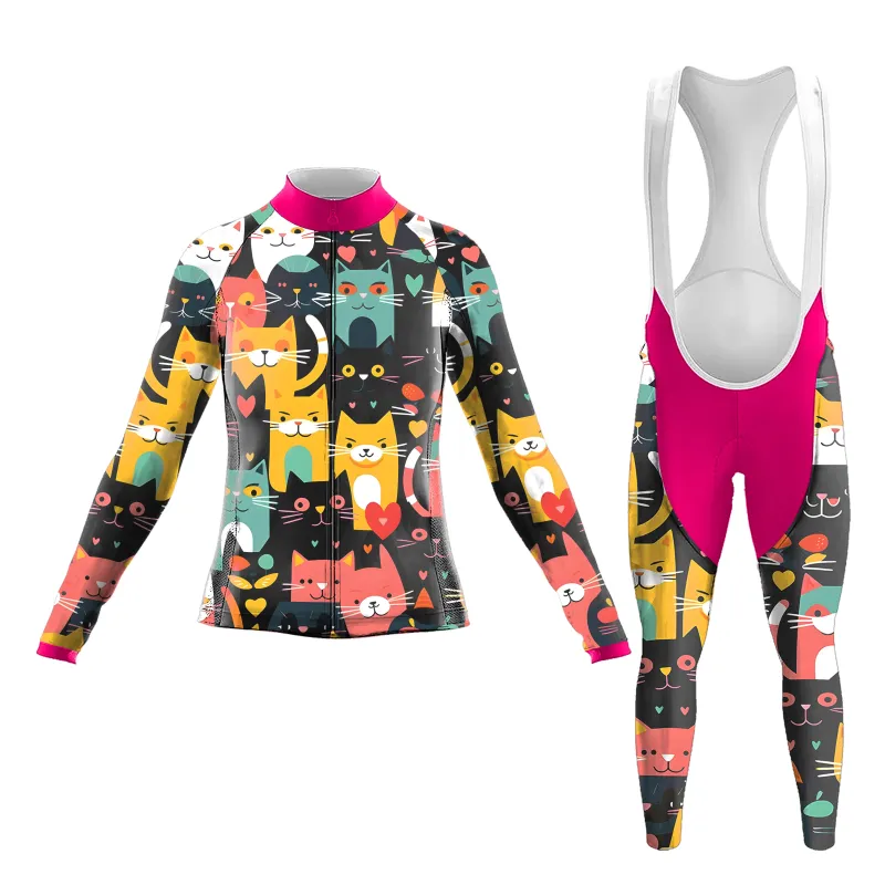 Loving Kitten Women's Long Sleeve Cycling Kit sold by RSSC Sports
