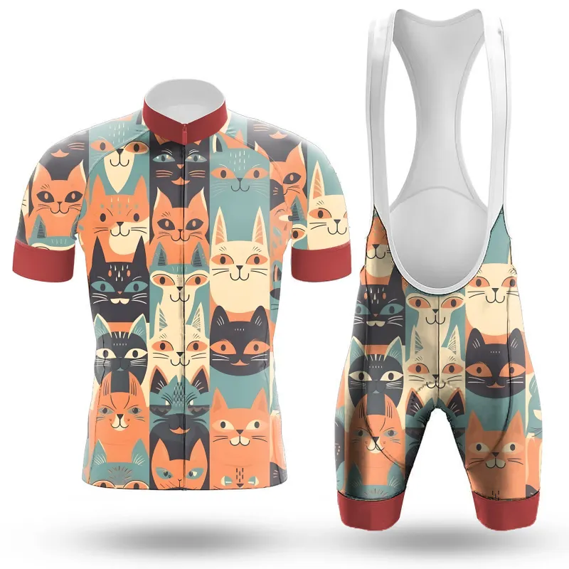 Emoticon Cat Men's Cycling Kit made by RSSC Sports