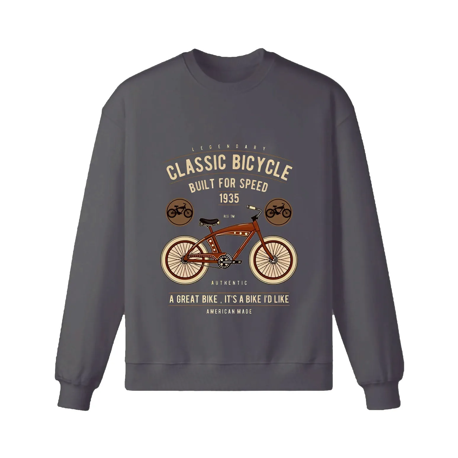 Classic Bicycle Built For Speed Sweatshirt sold by RSSC Sports product image thumbnail 3