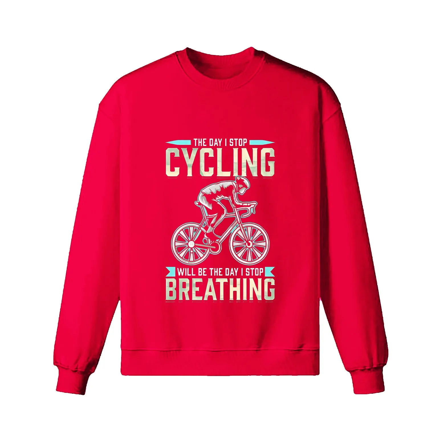 Cycling Like Breathing Sweatshirt sold by RSSC Sports product image thumbnail 3