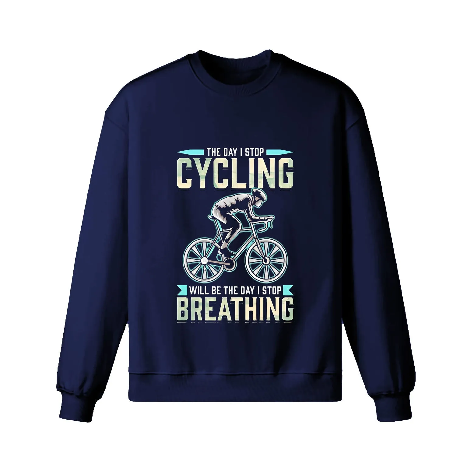Cycling Like Breathing Sweatshirt sold by RSSC Sports product image thumbnail 5