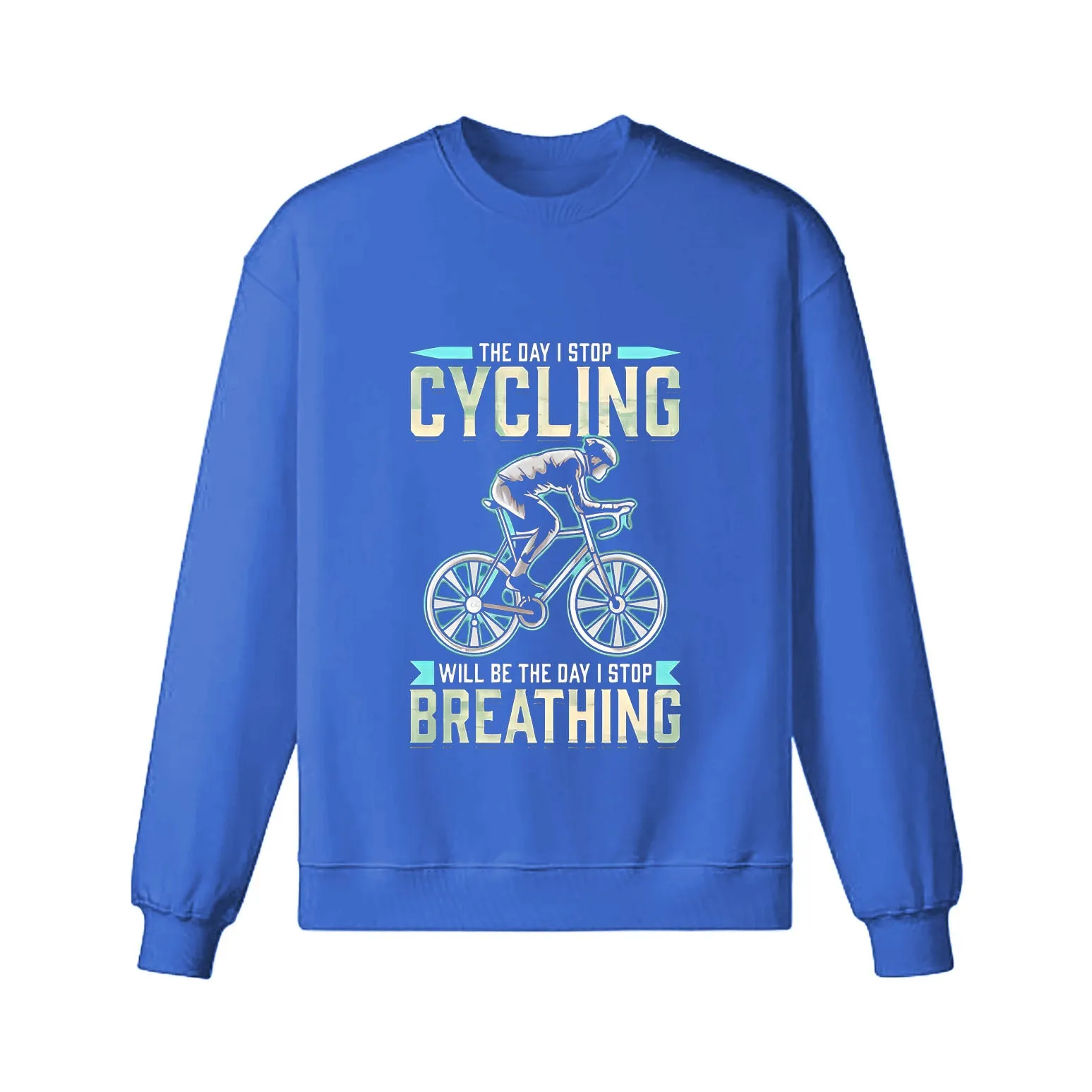 Cycling Like Breathing Sweatshirt sold by RSSC Sports product image thumbnail 4