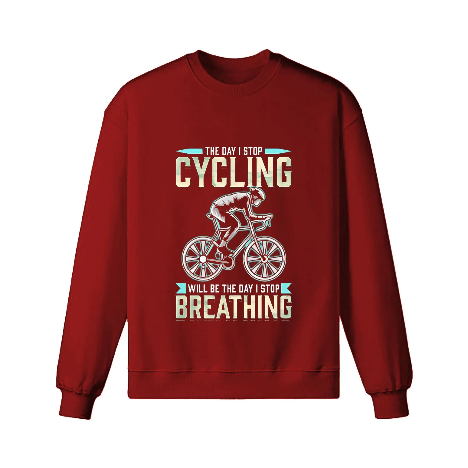 Cycling Like Breathing Sweatshirt sold by RSSC Sports product image thumbnail 2
