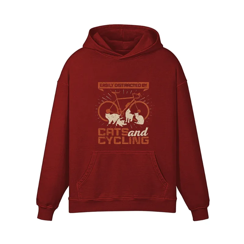 Cats And Cycling Hoodie sold by RSSC Sports