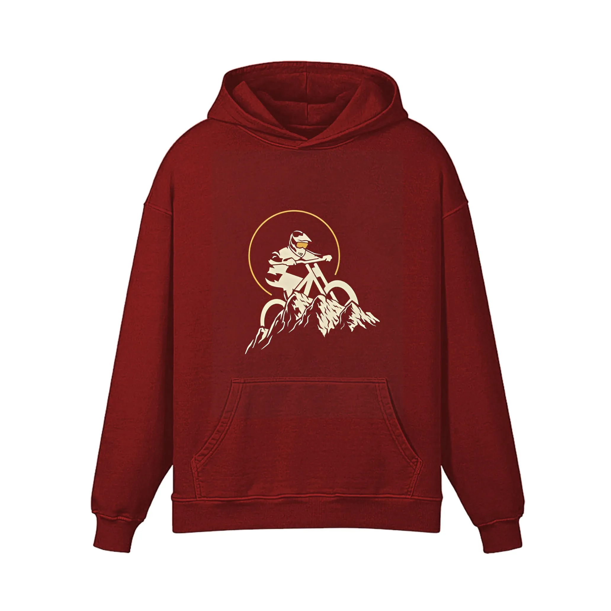 Cycling In The Snowy Mountains Hoodie sold by RSSC Sports product image thumbnail 2