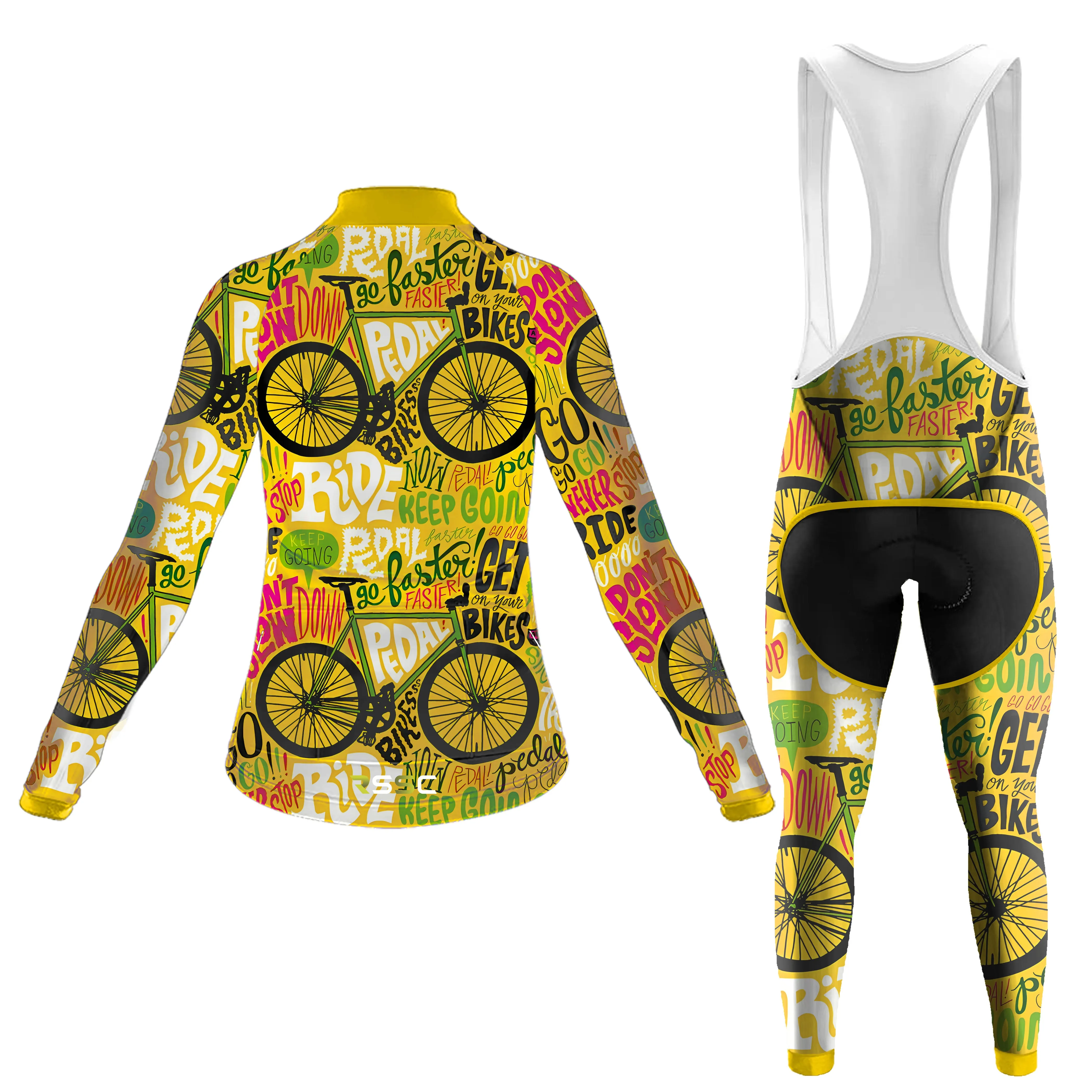 Never Stop Riding Women's Long Sleeve Cycling Kit sold by RSSC Sports product image thumbnail 2