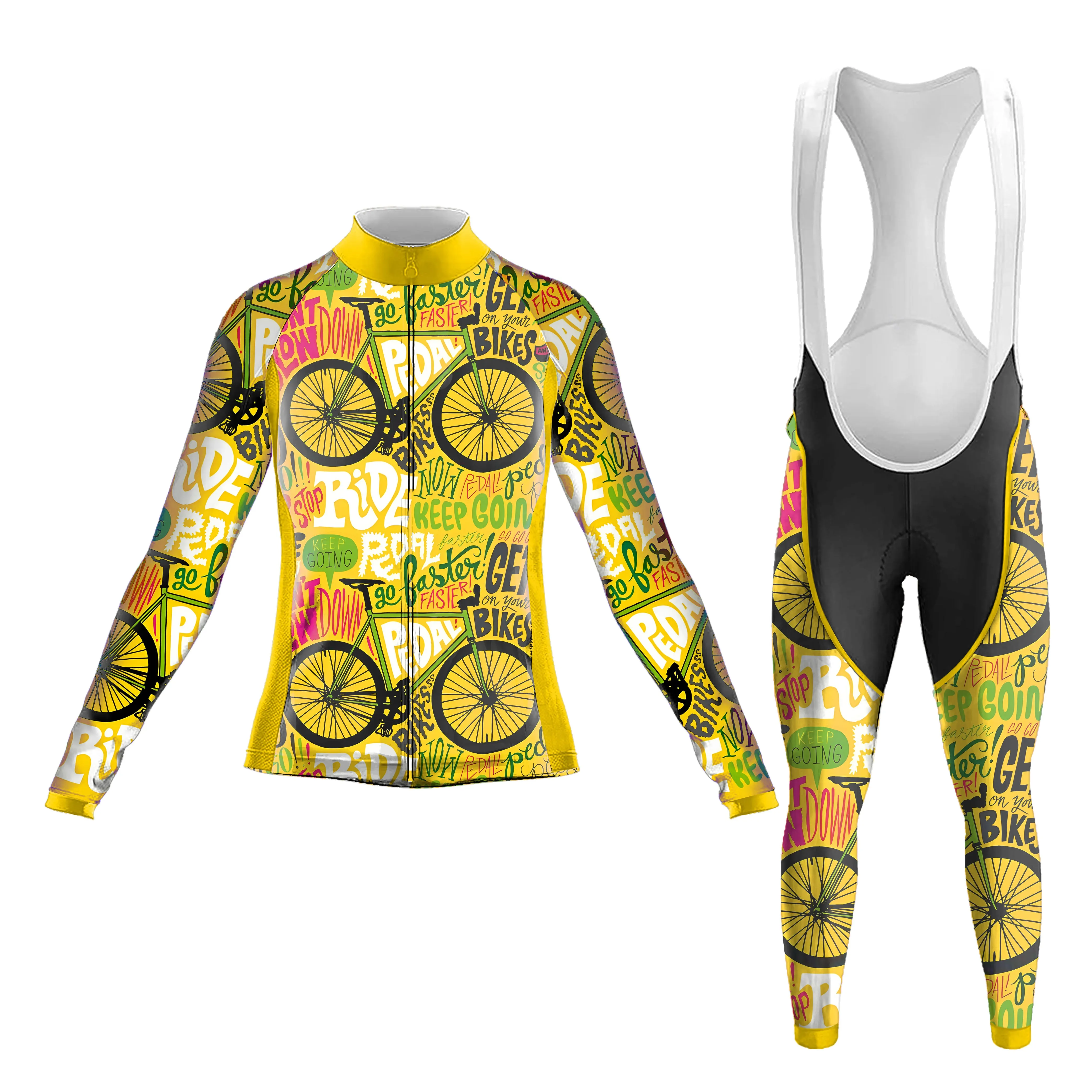 Never Stop Riding Women's Long Sleeve Cycling Kit sold by RSSC Sports
