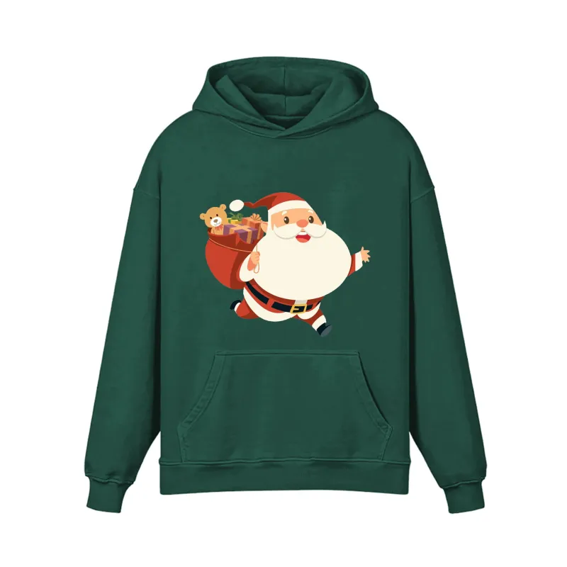 Santa Claus Delivering Gifts Hoodie sold by RSSC Sports