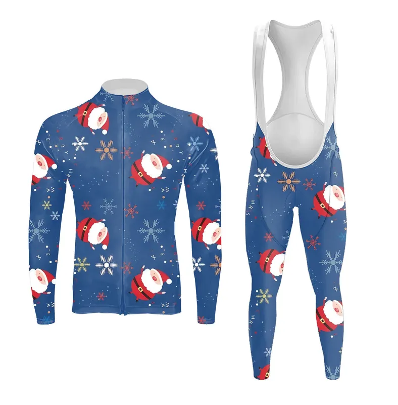 Christmas Cartoon Pictures Men's Long Sleeve Cycling Kit sold by RSSC Sports