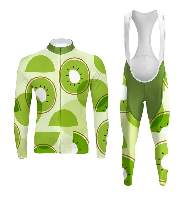Kiwi Fruit Men's Long Sleeve Cycling Kit sold by RSSC Sports