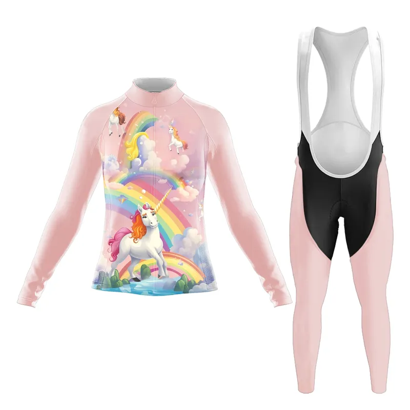 Happy Unicorns Women's Long Sleeve Cycling Kit sold by RSSC Sports