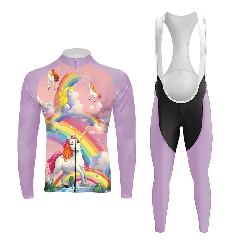 Happy Unicorns Men's Long Sleeve Cycling Kit sold by RSSC Sports