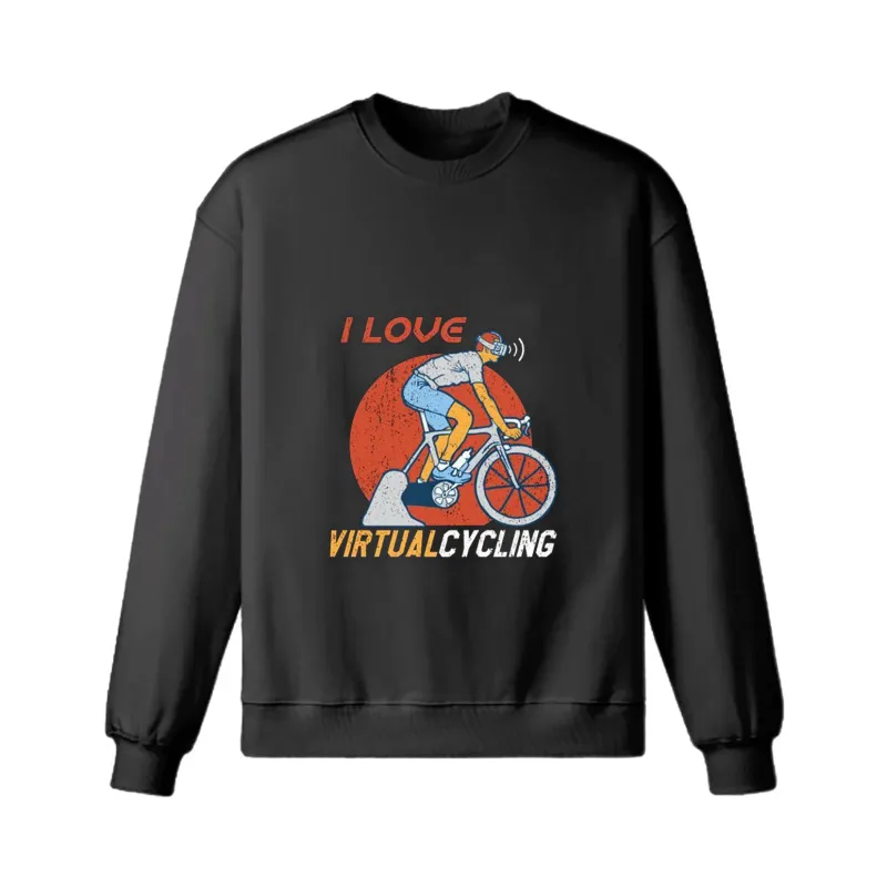 Virtual Cycling Retro Sweatshirt sold by RSSC Sports