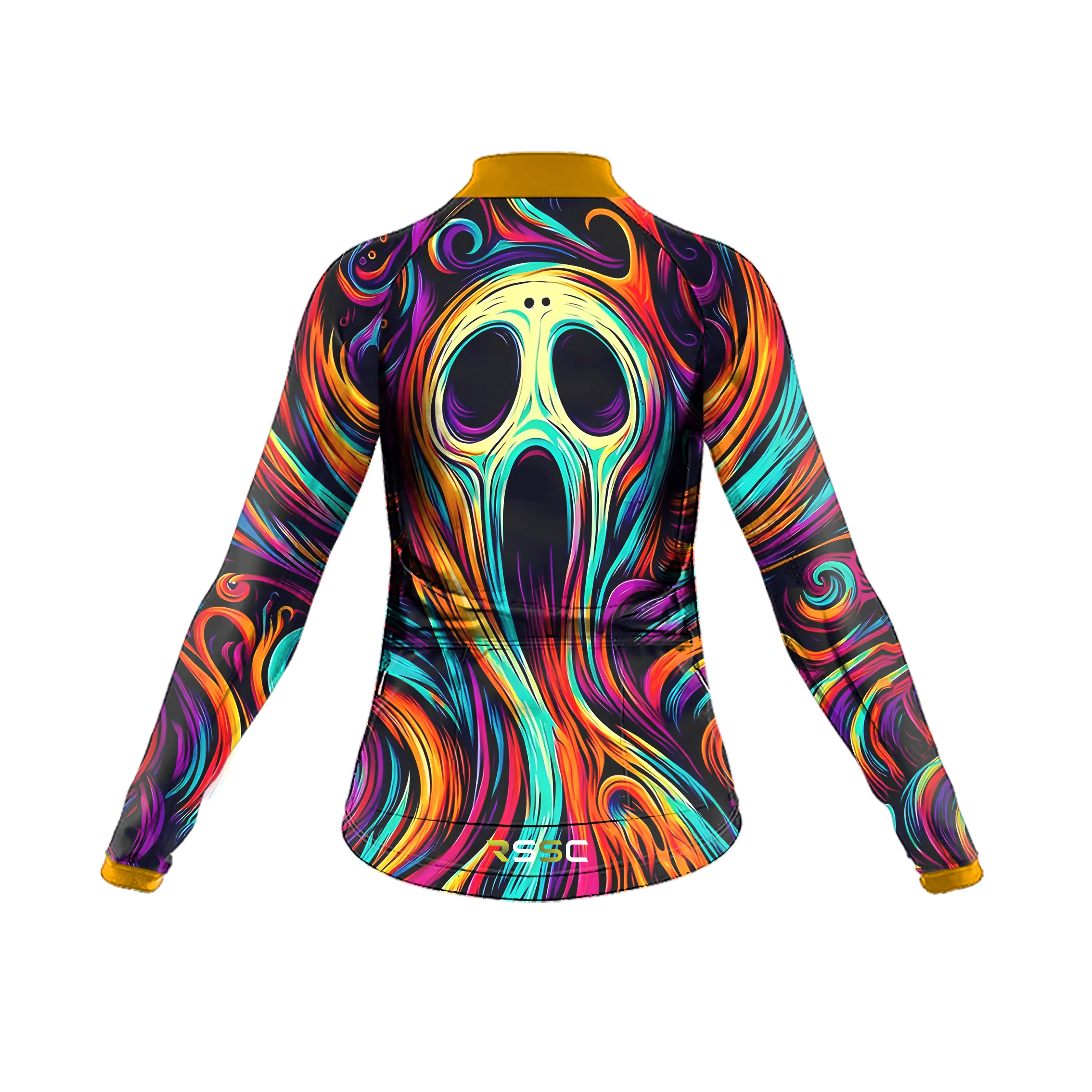 Skull Color Spirit Animal Illustration Women's Long Sleeve Cycling Kit sold by RSSC Sports product image thumbnail 4