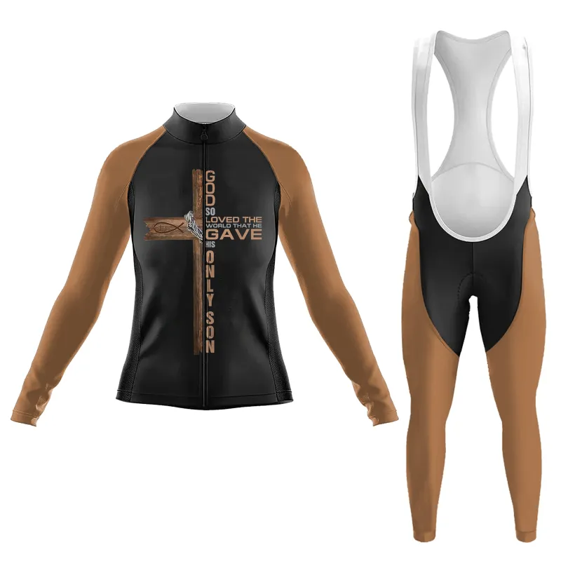 Christian Believer Cross Women's Long Sleeve Cycling Kit sold by RSSC Sports