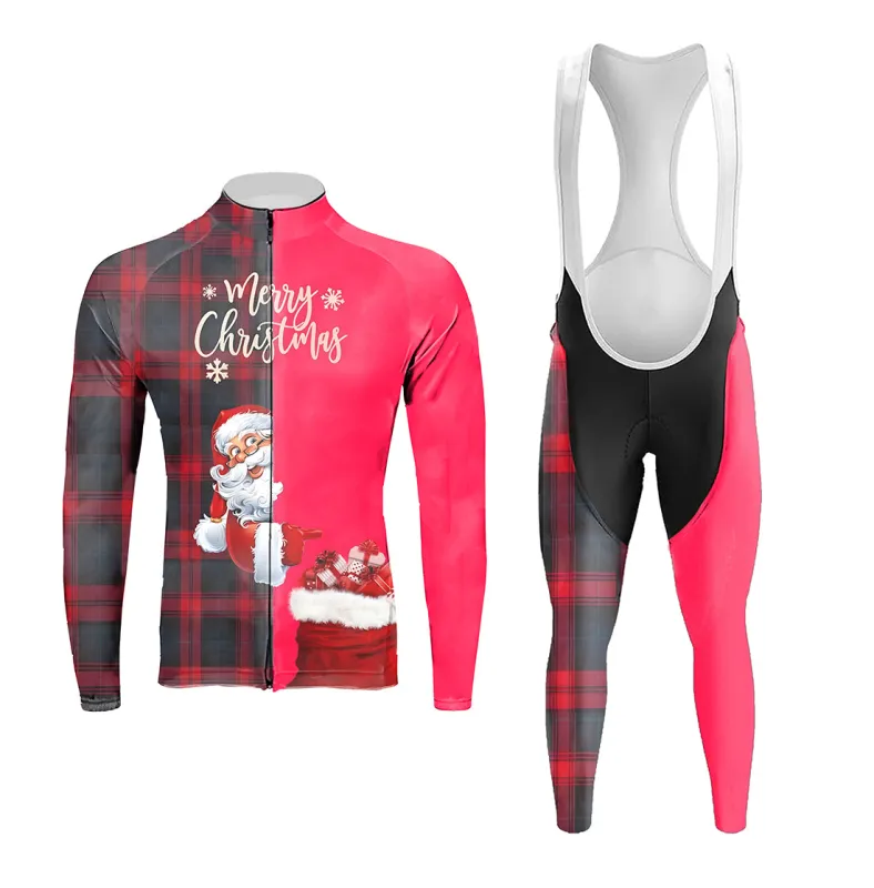 Santa Claus Men's Long Sleeve Cycling Kit sold by RSSC Sports