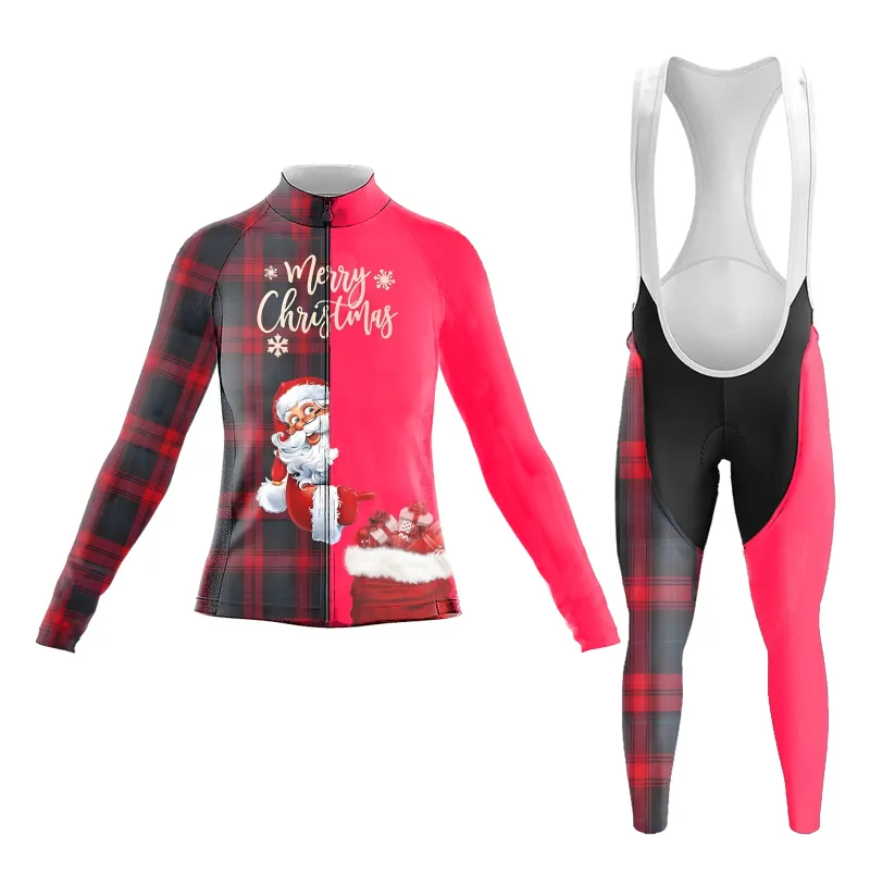 Santa Claus Women's Long Sleeve Cycling Kit sold by RSSC Sports