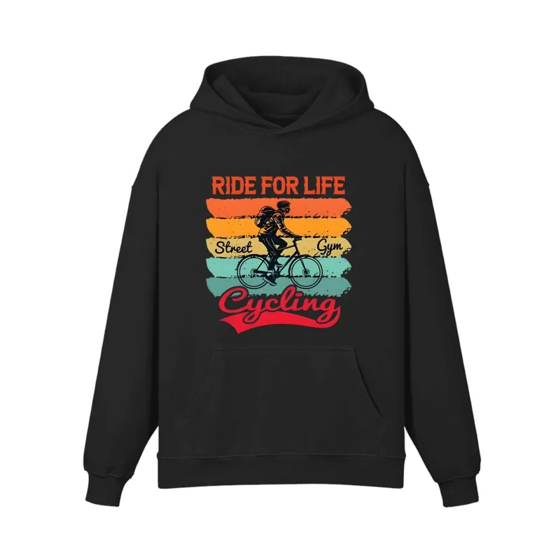 Ride For Life Cycling Hoodie made by RSSC Sports