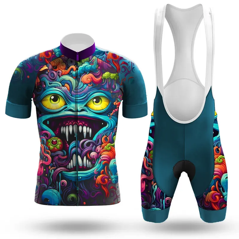 Abstract Graffiti Demon Doodle Men's Cycling Kit made by RSSC Sports