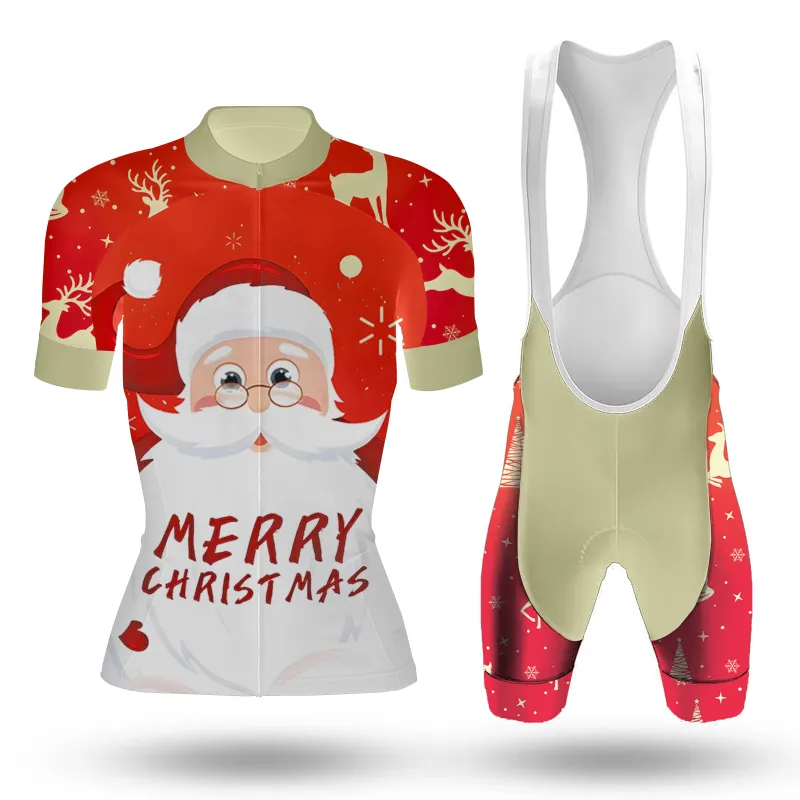 Merry Christmas Women's Short Sleeve Cycling Kit sold by RSSC Sports