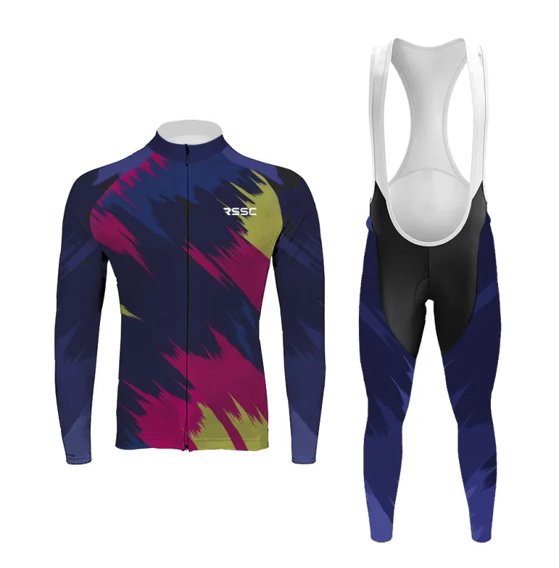 Gradient Color Men's Long Sleeve Cycling Kit sold by RSSC Sports