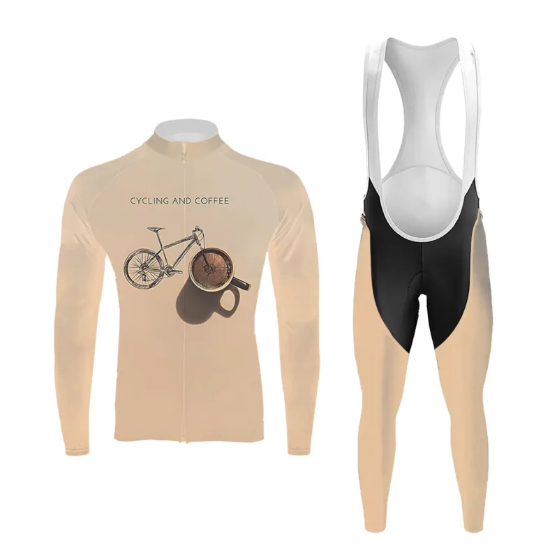 Cycling And Coffee Men's Long Sleeve Cycling Kit sold by RSSC Sports