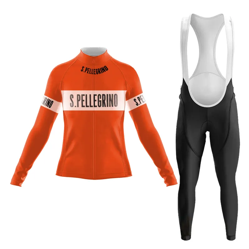 San Pellegrino Retro Women's Long Sleeve Cycling Kit sold by RSSC Sports