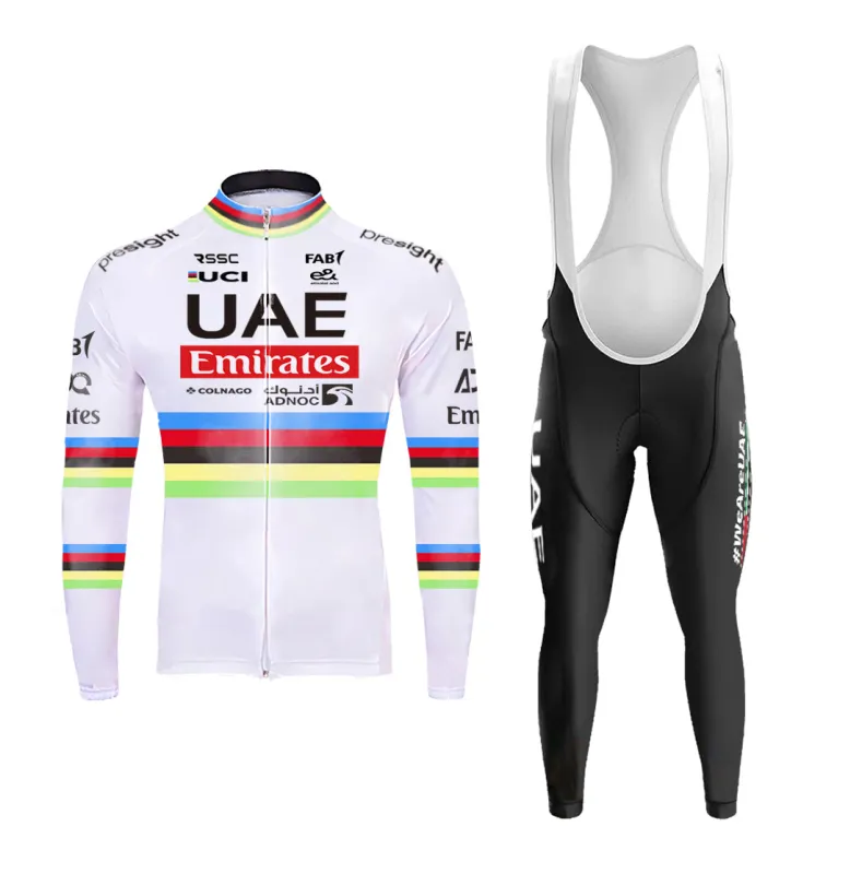 Iridescence Emirates Fleet UAE Men's Long Sleeve Cycling Kit sold by RSSC Sports