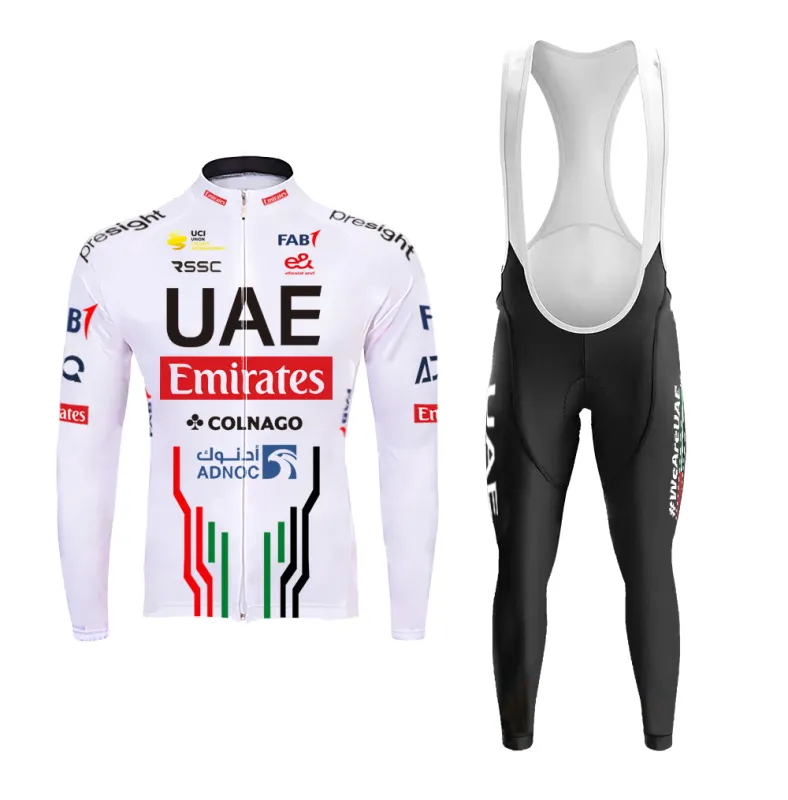 Emirates Fleet UAE Men's Long Sleeve Cycling Kit sold by RSSC Sports