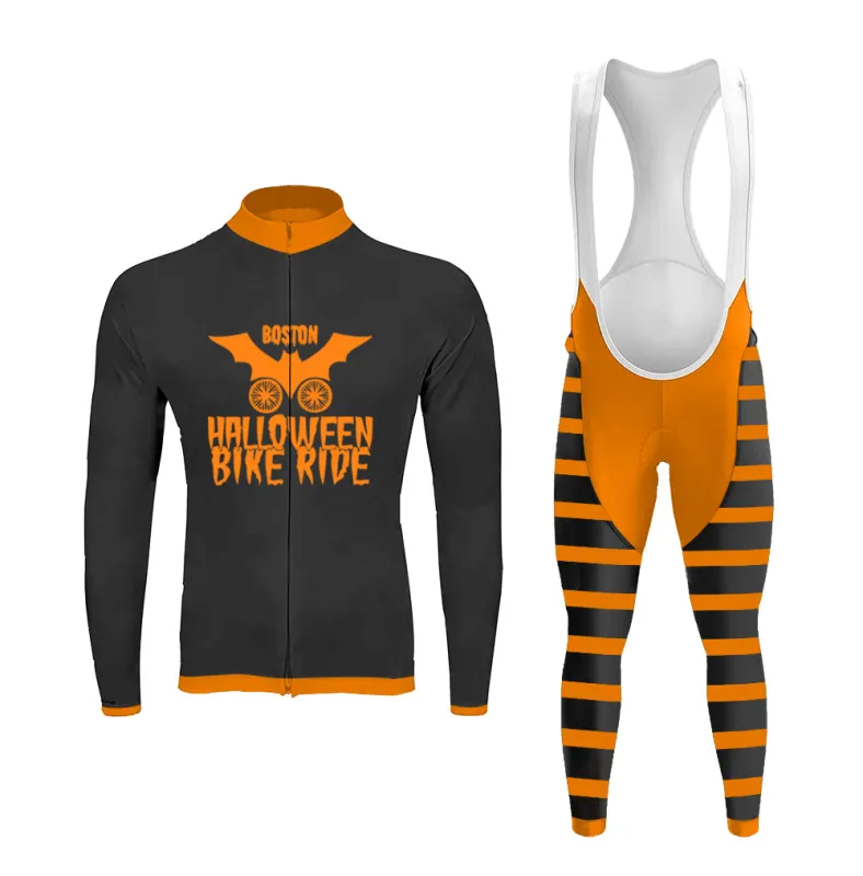 BOSTON HALLOWEEN Men's Long Sleeve Cycling Kit sold by RSSC Sports
