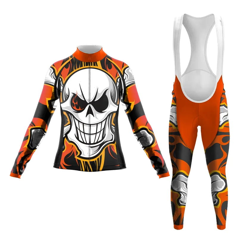 Sugar Skull Women's Long Sleeve Cycling Kit sold by RSSC Sports