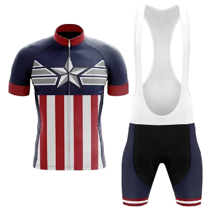 American All Star Men's Short Sleeve Cycling Kit made by RSSC Sports