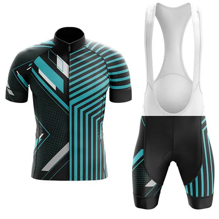 Colorful Abstract Men's Short Sleeve Cycling Kit sold by RSSC Sports
