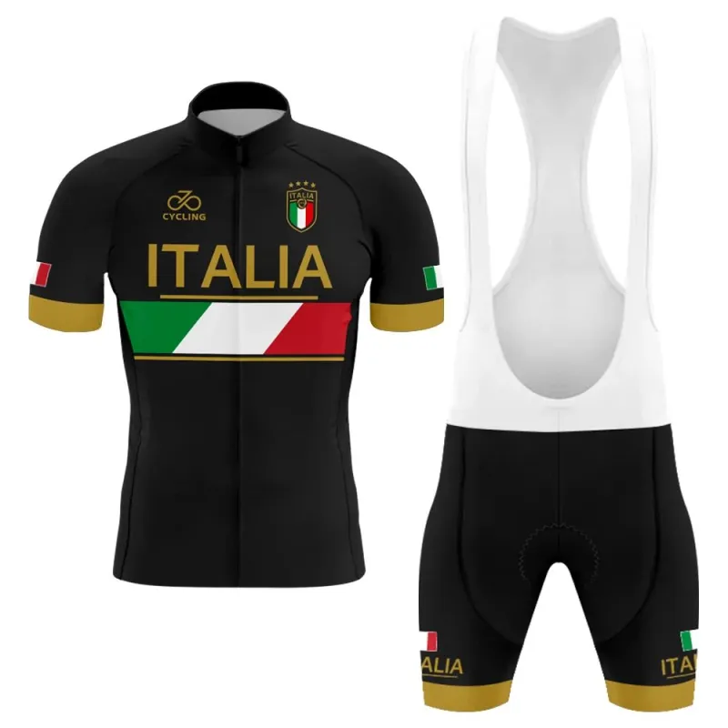 Italia Professional Team Men's Short Sleeve Cycling Kit made by RSSC Sports