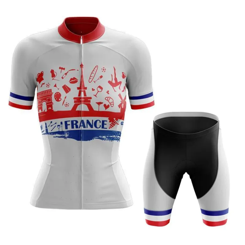 France Women's Short Sleeve Cycling Kit sold by RSSC Sports