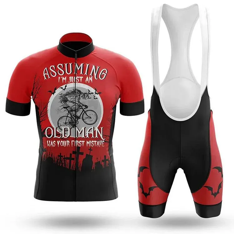 Assuming Old Man Men's Short Sleeve Cycling Kit sold by RSSC Sports