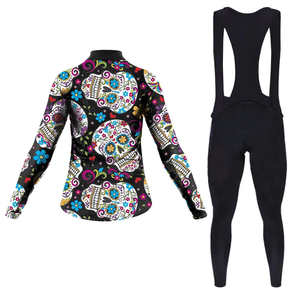 Sugar Skull Women's Long Sleeve Cycling Kit sold by RSSC Sports product image thumbnail 2