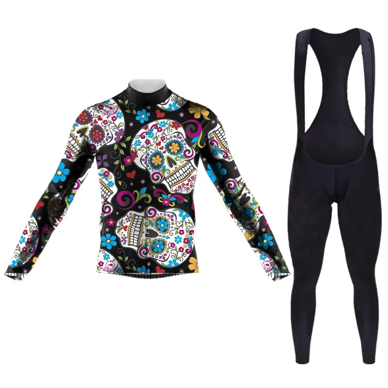 Sugar Skull Men's Long Sleeve Cycling Kit sold by RSSC Sports