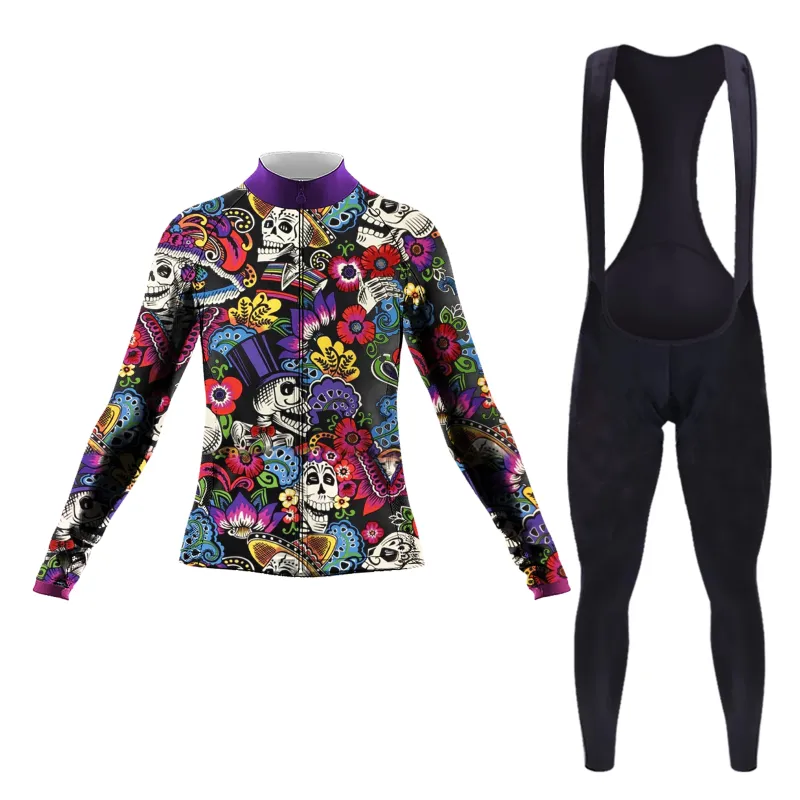 Carnival Girls and Skulls Women's Long Sleeve Cycling Kit sold by RSSC Sports