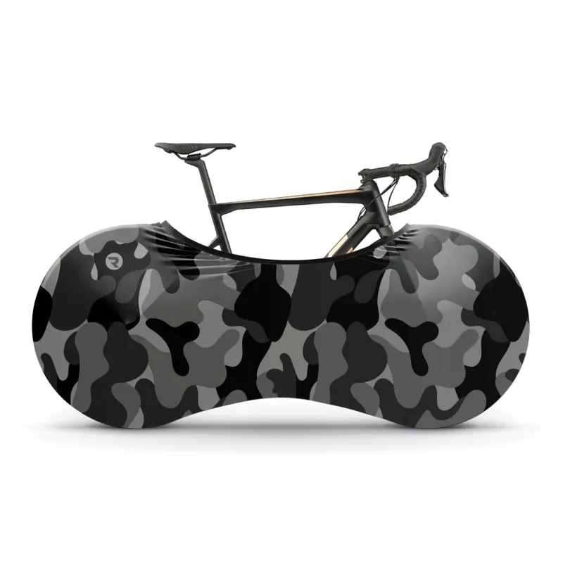 Gray Camo Bicycle Wheels Cover made by RSSC Sports