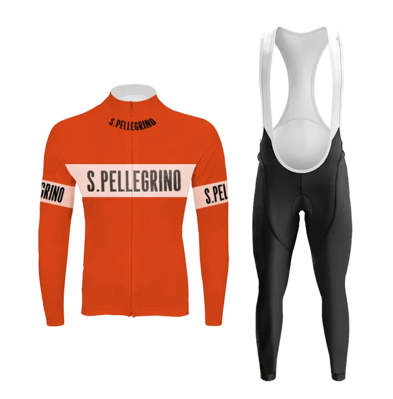 San Pellegrino Retro Men's Long Sleeve Cycling Kit sold by RSSC Sports