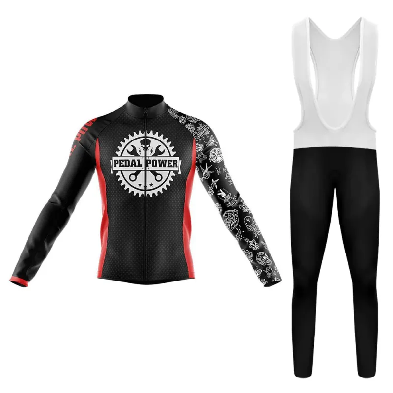 Pedal Power Men's Long Sleeve Cycling Kit sold by RSSC Sports