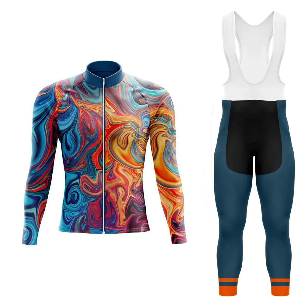 Liquid Marble Men's Long Sleeve Cycling Kit sold by RSSC Sports