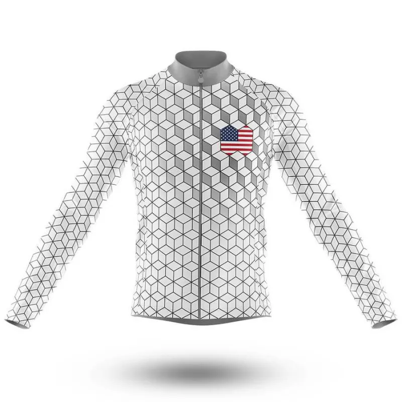 USA Men's Long Sleeve Cycling Jersey sold by RSSC Sports
