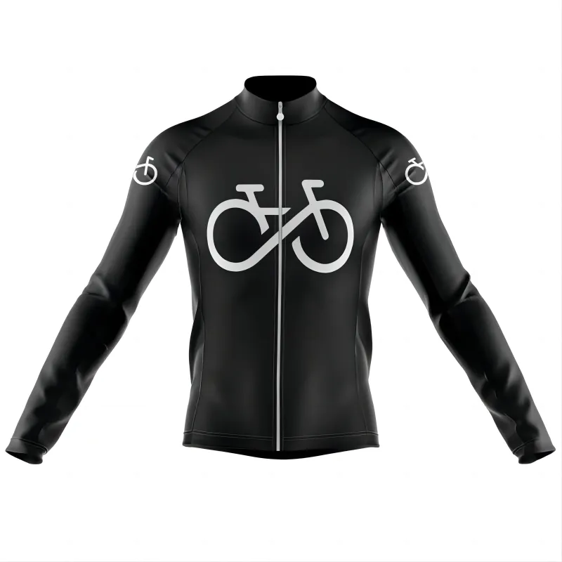 Bike Forever  Men's Long Sleeve Cycling Jersey made by RSSC Sports
