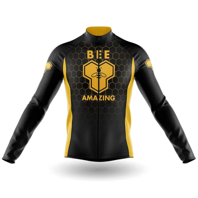 Bee Amazing Men's Long Sleeve Cycling Jersey sold by RSSC Sports