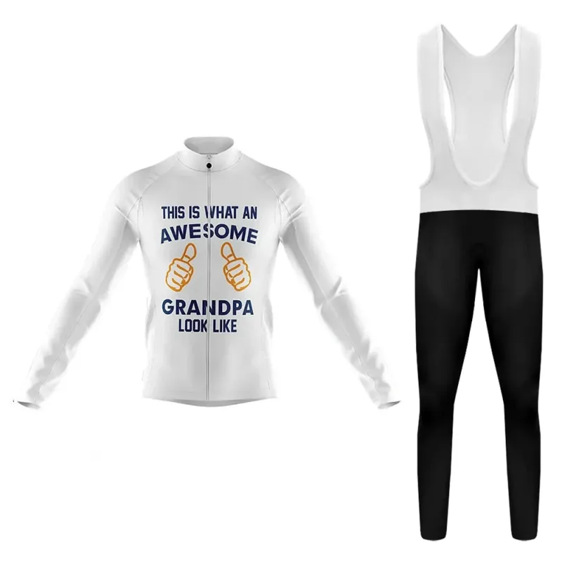 Awesome Grandpa Men's Long Sleeve Cycling Kit sold by RSSC Sports