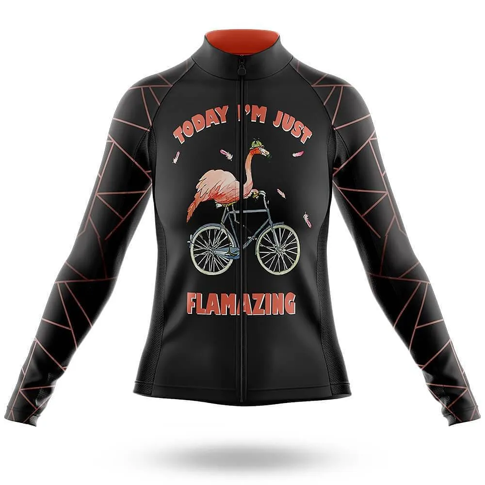 Today I'm Just Flamazing Women's Long Sleeve Cycling Kit sold by RSSC Sports product image thumbnail 3