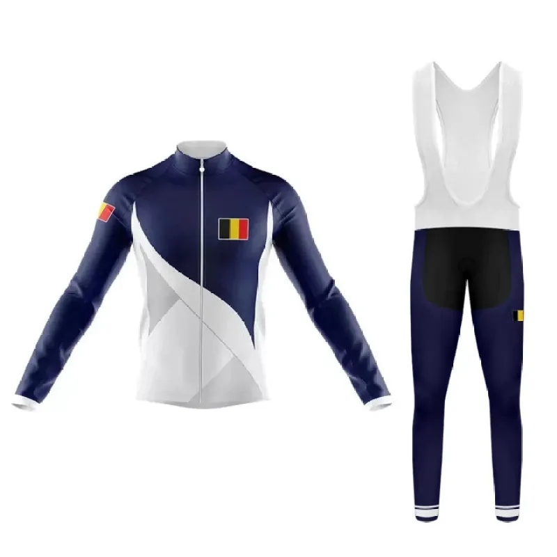 BELGIUM S4 Men's Long Sleeve Cycling Kit made by RSSC Sports