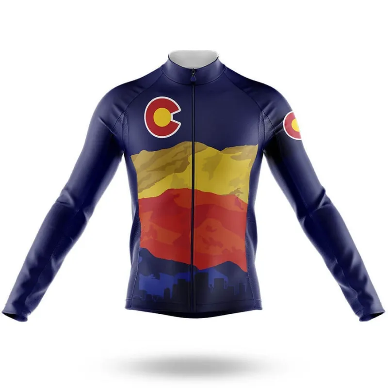 Colorado Colors Men's Long Sleeve Cycling Jersey sold by RSSC Sports